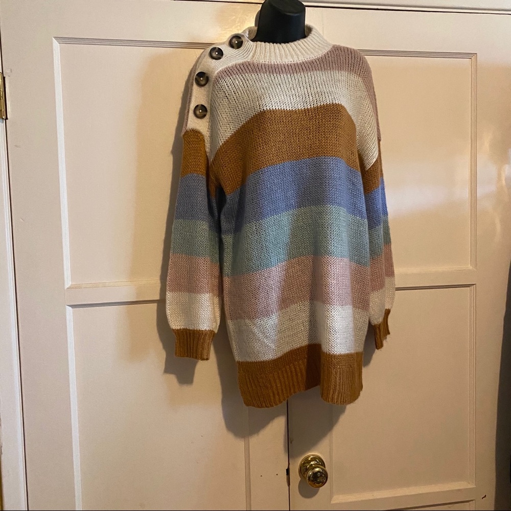 American Rag Striped oversized sweater XXL - Picture 2 of 16